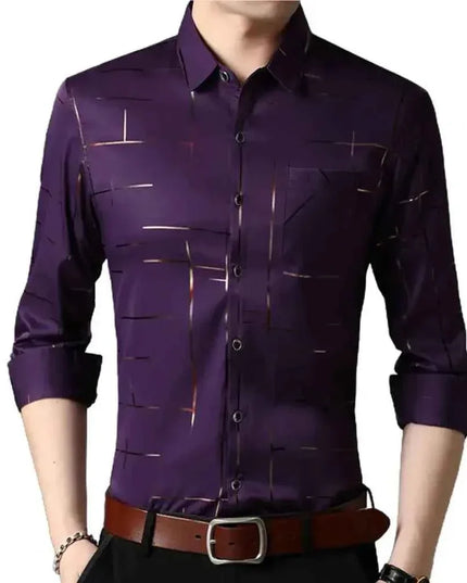 Men's High Quality Dress Shirts Long Sleeve for Every Occasion - Next Level
