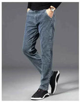 Stylish ICPANS Herren Denim Jeans with straight cut for comfortable everyday wear in autumn and summer