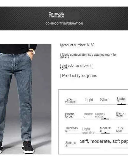ICPANS Autumn Summer Denim Jeans Men Straight - Stylish and Comfortable Men's Denim - Next Level