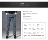 Stylische Herren Denim Jeans gerade geschnitten für Herbst und Sommer in hochwertigem Denim