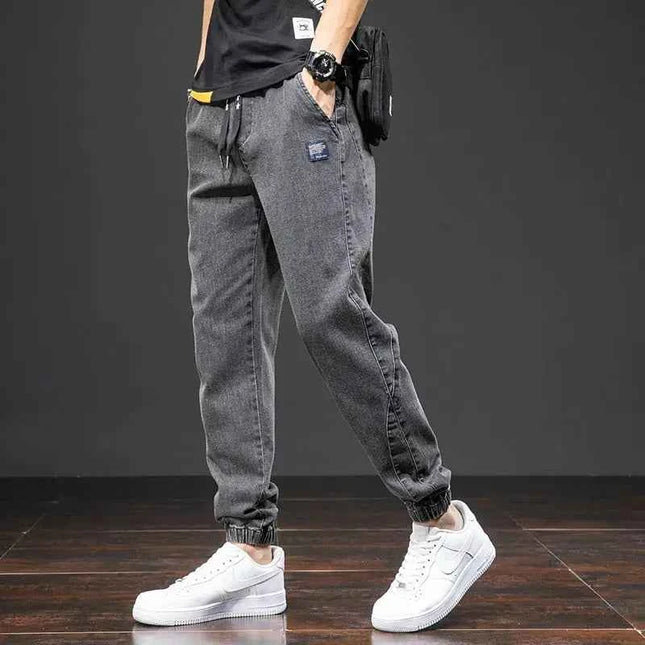 Spring Summer Cargo Jeans Men in Black and Blue - Streetwear Style - Next Level