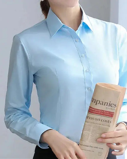 Elegant Women White Long Sleeve Shirt - Stylish & Versatile for Any Occasion - Next Level