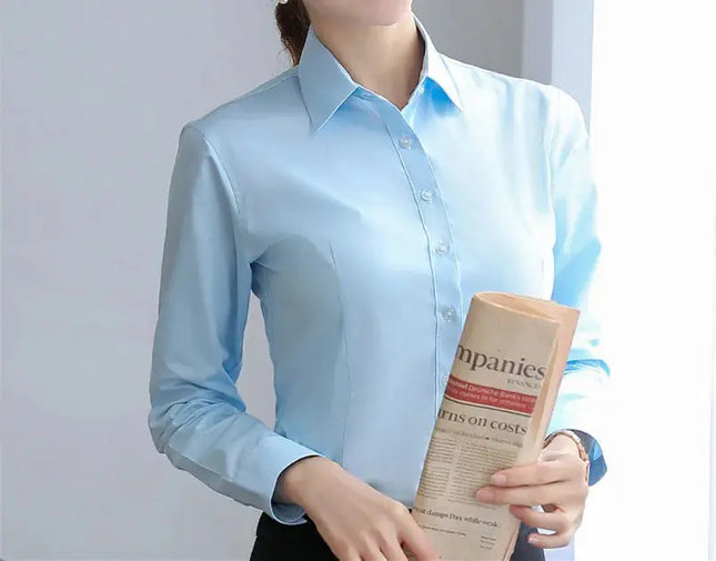 Elegant Women White Long Sleeve Shirt - Stylish & Versatile for Any Occasion - Next Level