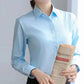 Elegant Women White Long Sleeve Shirt - Stylish & Versatile for Any Occasion - Next Level