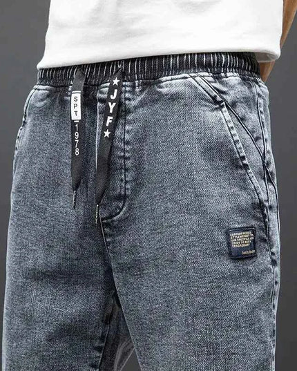 Spring Summer Cargo Jeans Men in Black and Blue - Streetwear Style - Next Level