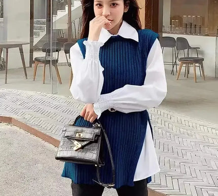 Strickwesten Damen Set - Zwei-teiliges Strickoutfit für stylische Frühlingslooks - Next Level