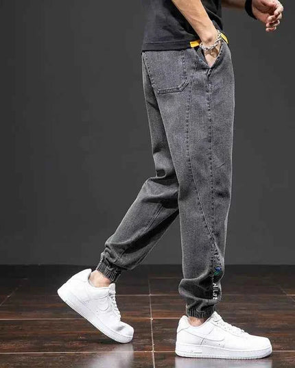 Spring Summer Cargo Jeans Men in Black and Blue - Streetwear Style - Next Level