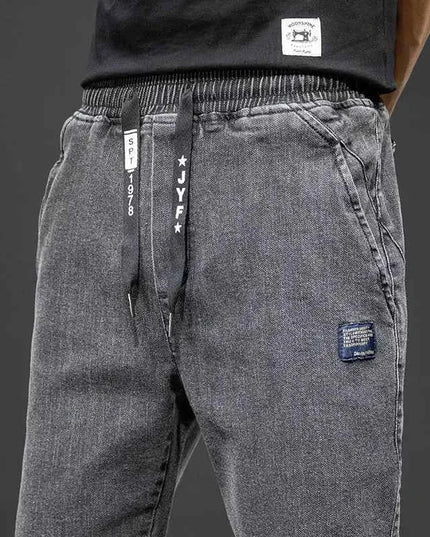 Spring Summer Cargo Jeans Men in Black and Blue - Streetwear Style - Next Level