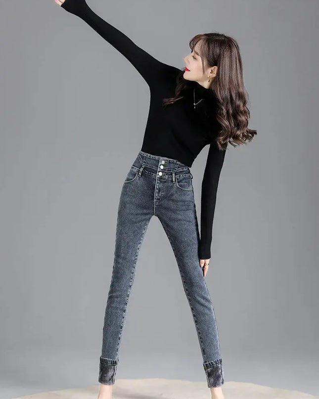 High-Quality Winter Fleece Leggings - Thick High-Waist Comfort - Next Level