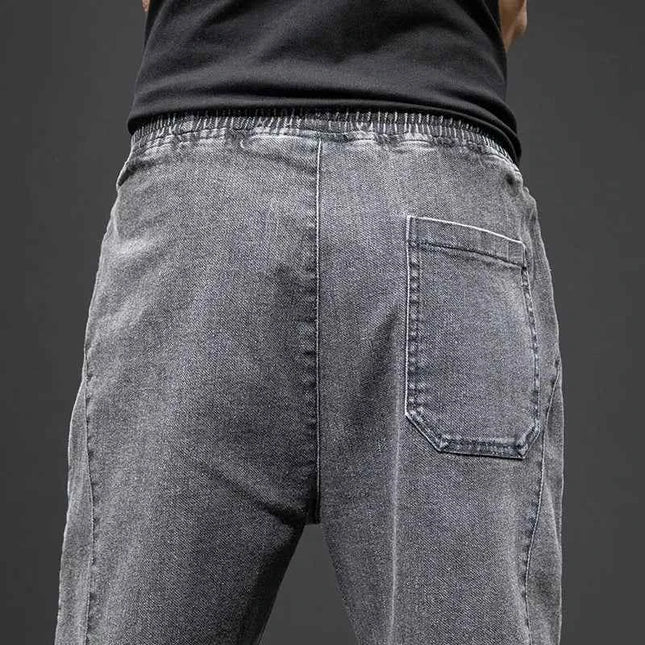 Spring Summer Cargo Jeans Men in Black and Blue - Streetwear Style - Next Level
