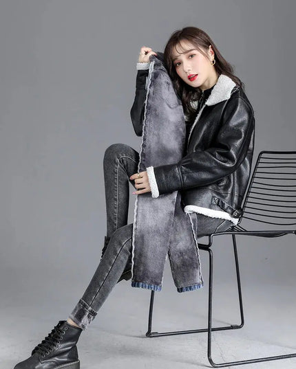 High-Quality Winter Fleece Leggings - Thick High-Waist Comfort - Next Level