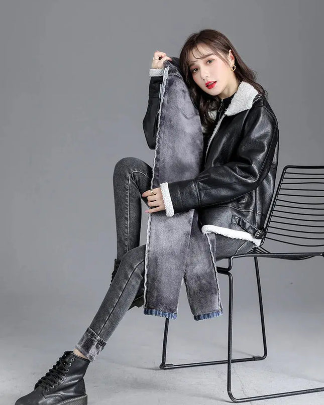 High-Quality Winter Fleece Leggings - Thick High-Waist Comfort - Next Level