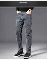 ICPANS Herren Denim Jeans gerade geschnitten für stilvollen Komfort im Herbst und Sommer