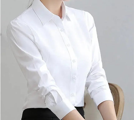 Elegantes weißes Damen Langarmshirt - Stilvoll & Vielseitig für jeden Anlass - Next Level