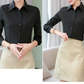Elegant Women White Long Sleeve Shirt - Stylish & Versatile for Any Occasion - Next Level