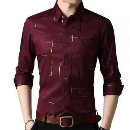 Men's High Quality Dress Shirts Long Sleeve for Every Occasion - Next Level