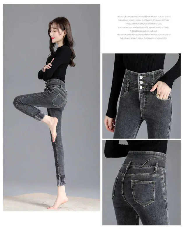 High-Quality Winter Fleece Leggings - Thick High-Waist Comfort - Next Level