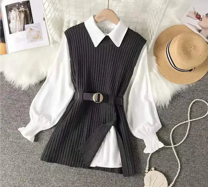 Strickwesten Damen Set - Zwei-teiliges Strickoutfit für stylische Frühlingslooks - Next Level