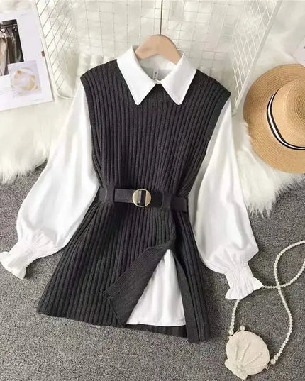 Spring Knitted Vest Set Women - Two Piece Knitted Outfit for Stylish Spring Looks - Next Level