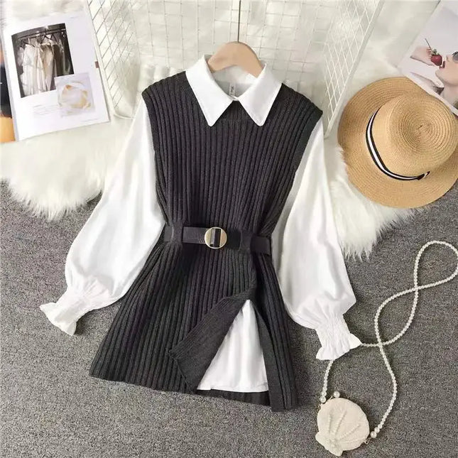 Spring Knitted Vest Set Women - Two Piece Knitted Outfit for Stylish Spring Looks - Next Level