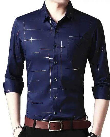 Men's High Quality Dress Shirts Long Sleeve for Every Occasion - Next Level