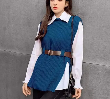 Strickwesten Damen Set - Zwei-teiliges Strickoutfit für stylische Frühlingslooks - Next Level