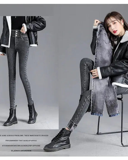 High-Quality Winter Fleece Leggings - Thick High-Waist Comfort - Next Level