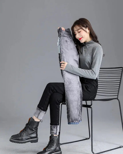 High-Quality Winter Fleece Leggings - Thick High-Waist Comfort - Next Level