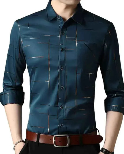 Men's High Quality Dress Shirts Long Sleeve for Every Occasion - Next Level