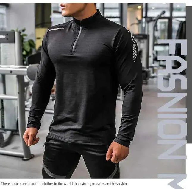 Mens Gym Compression Shirt Male Rashgard Fitness - Next Level