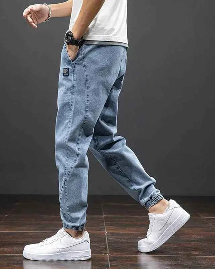 Spring Summer Cargo Jeans Men in Black and Blue - Streetwear Style - Next Level