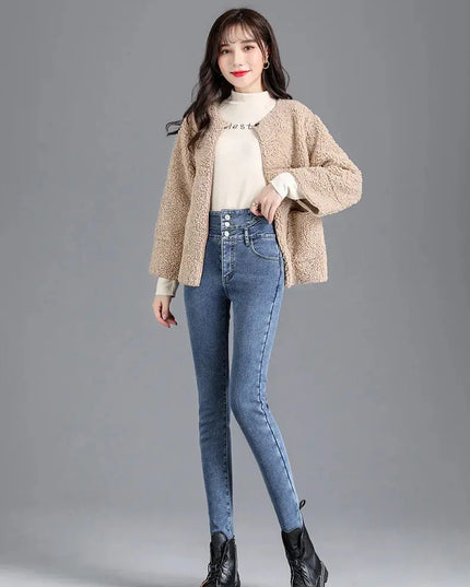 High-Quality Winter Fleece Leggings - Thick High-Waist Comfort - Next Level