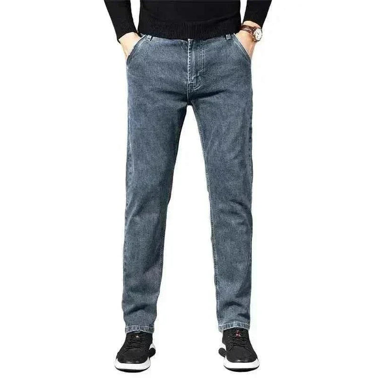 ICPANS Herren Denim Jeans gerade geschnittene komfortable Jeans für Männer im Herbst und Sommer