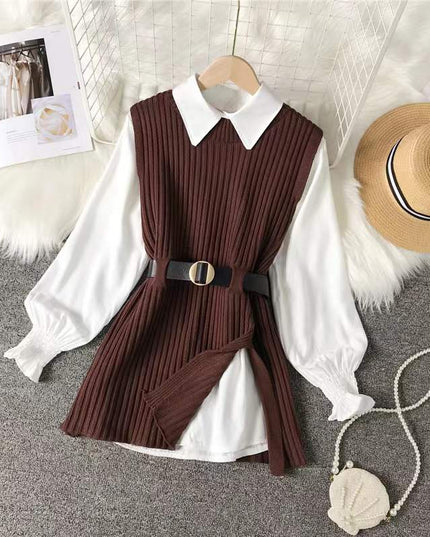 Spring Knitted Vest Set Women - Two Piece Knitted Outfit for Stylish Spring Looks - Next Level