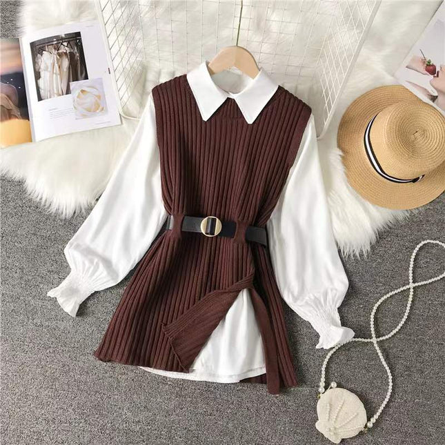 Spring Knitted Vest Set Women - Two Piece Knitted Outfit for Stylish Spring Looks - Next Level