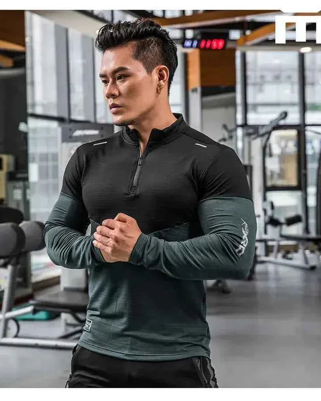 Mens Gym Compression Shirt Male Rashgard Fitness - Next Level