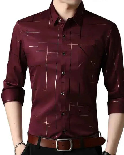Men's High Quality Dress Shirts Long Sleeve for Every Occasion - Next Level