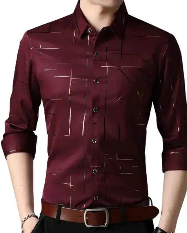 Men's High Quality Dress Shirts Long Sleeve for Every Occasion - Next Level
