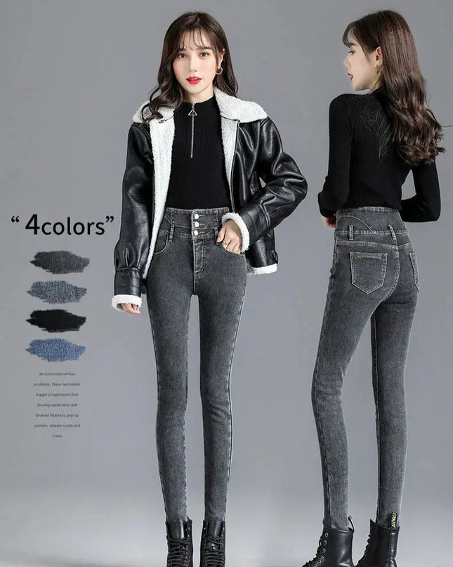 High-Quality Winter Fleece Leggings - Thick High-Waist Comfort - Next Level