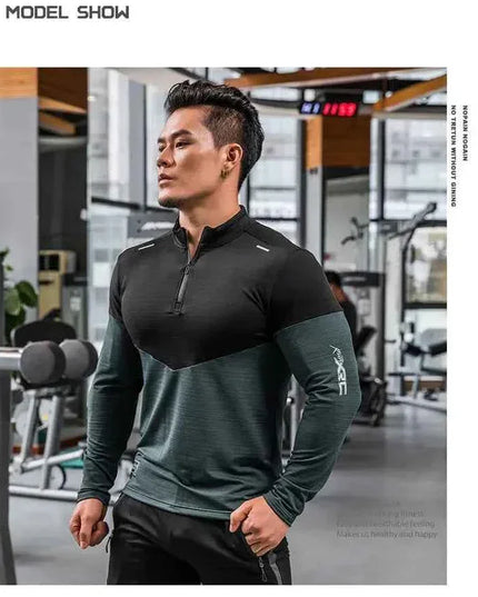 Mens Gym Compression Shirt Male Rashgard Fitness - Next Level