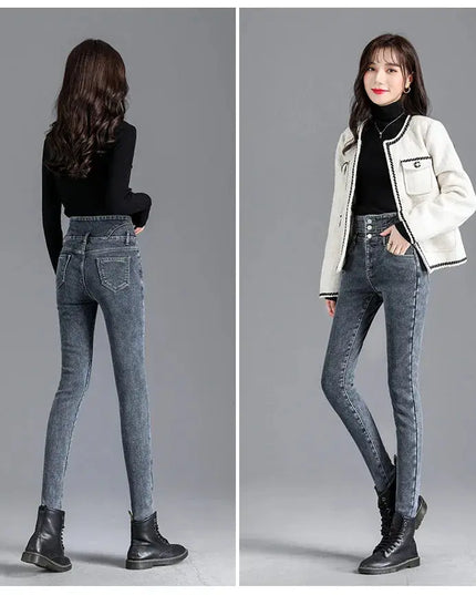 High-Quality Winter Fleece Leggings - Thick High-Waist Comfort - Next Level