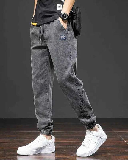 Spring Summer Cargo Jeans Men in Black and Blue - Streetwear Style - Next Level