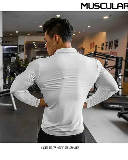 Mens Gym Compression Shirt Male Rashgard Fitness - Next Level