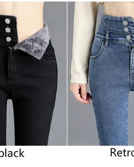 High-Quality Winter Fleece Leggings - Thick High-Waist Comfort - Next Level