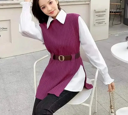 Strickwesten Damen Set - Zwei-teiliges Strickoutfit für stylische Frühlingslooks - Next Level