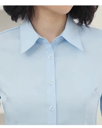 Elegant Women White Long Sleeve Shirt - Stylish & Versatile for Any Occasion - Next Level