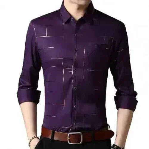 Men's High Quality Dress Shirts Long Sleeve for Every Occasion - Next Level