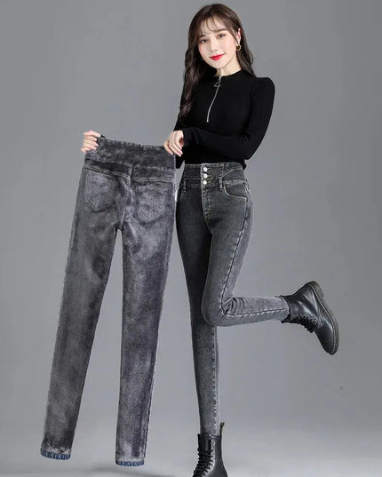 High-Quality Winter Fleece Leggings - Thick High-Waist Comfort - Next Level