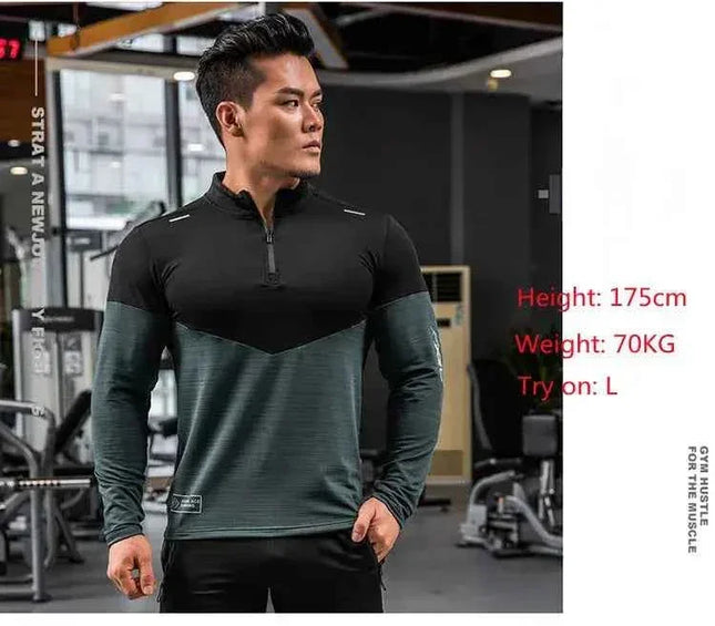 Mens Gym Compression Shirt Male Rashgard Fitness - Next Level