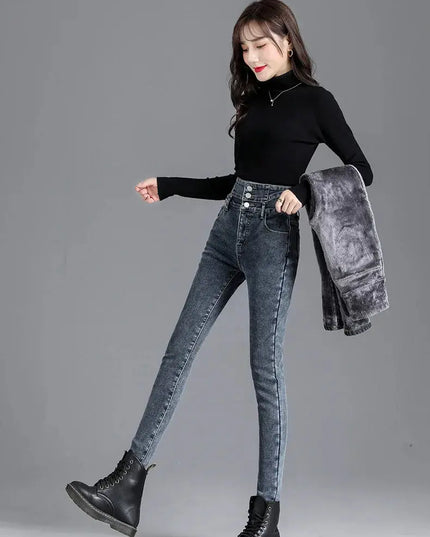 High-Quality Winter Fleece Leggings - Thick High-Waist Comfort - Next Level